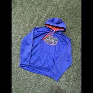 Men's Colosseum Blue/Orange University of Florida Gators Pullover Hoodie Large